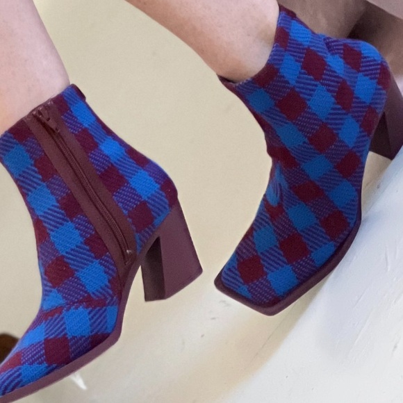 Camper Karol Bootie Bright Blue Houndsooth - Picture 2 of 16